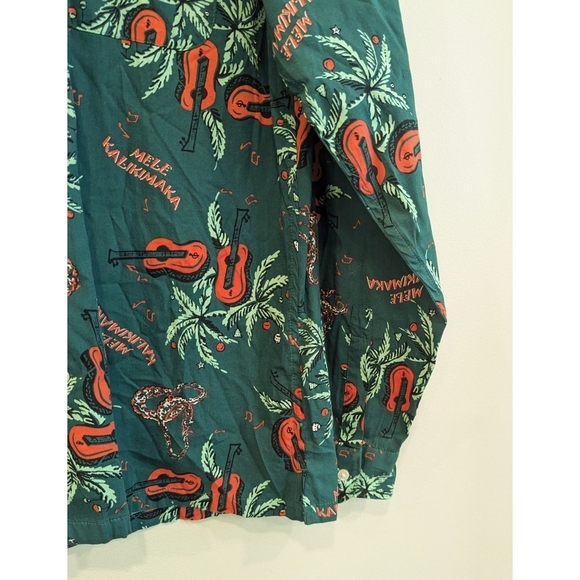 🆕 J. Crew Christmas Mele Kakikimaka Long Sleeve Button Down Shirt Size Small - Picture 3 of 6